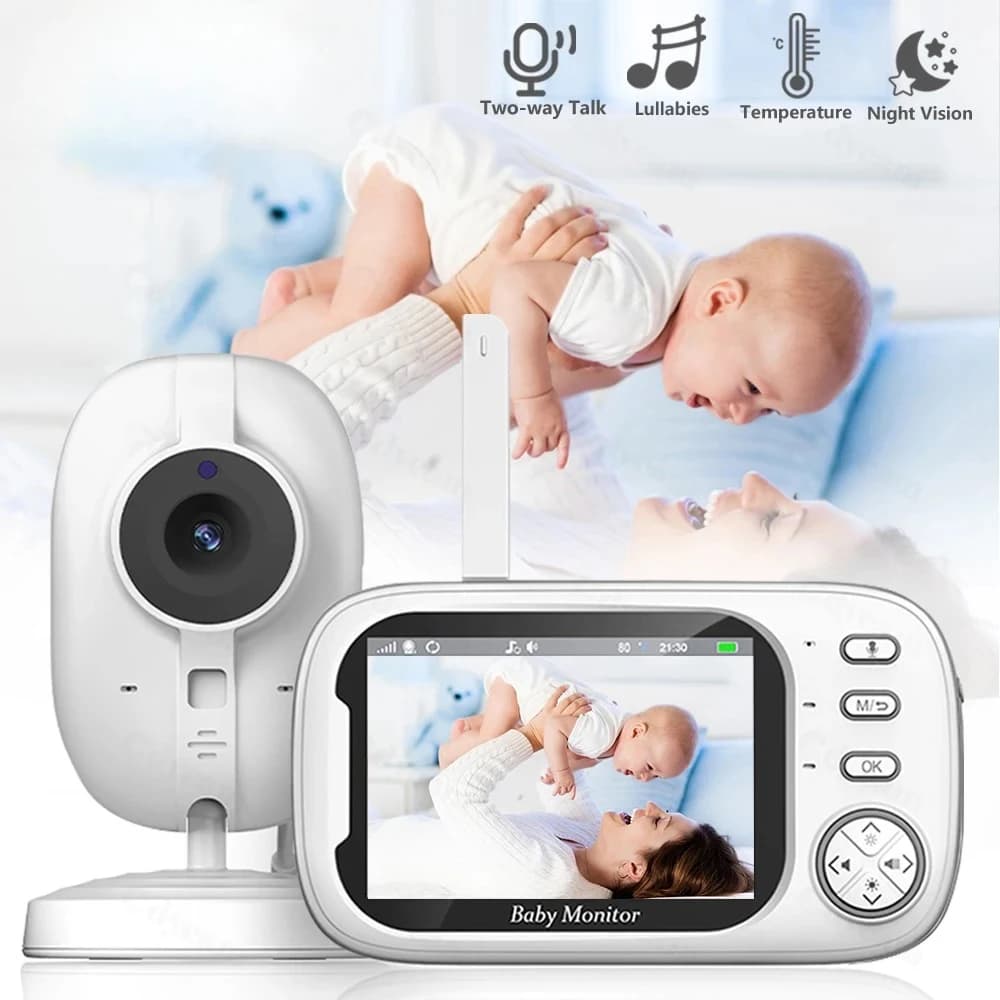 Baby Monitor con telecamera LCD da 3,5 pollici, audio bidirezionale, visione notturna, baby monitor elettronico, migliore di VB603