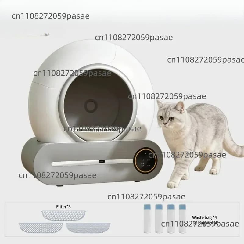 65L smart self-cleaning cat litter box indoor automatic pet cat toilet