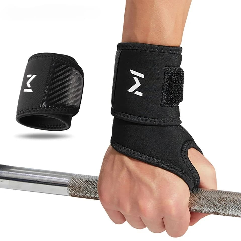 1 pz fitness tutore da polso fasce tendine di supporto maniche avvolgenti compressione tutore da polso panca pressa flessioni allenamento