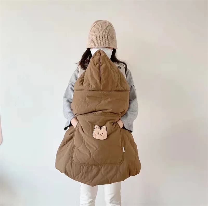 Coperta per passeggino invernale Mantello per neonato Copertura per trolley antivento per neonato Coperta Marsupio Sgabello in vita Calda copertura per passeggino addensata