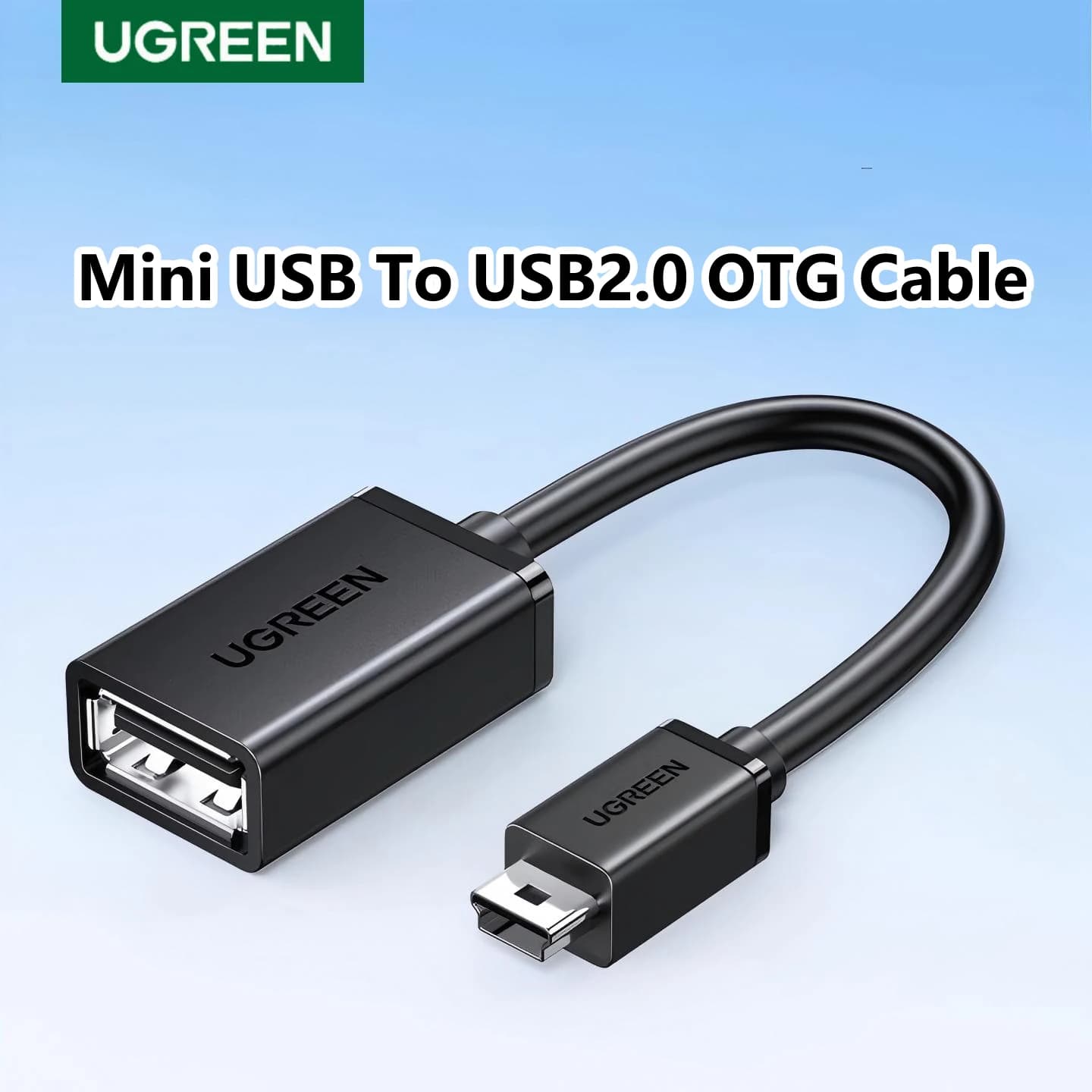 UGREEN Mini USB To USB2.0 Female Data Cable OTG Converter Car MP3 MP4 Adapter portable hard drive tablet laptop computer Notbook