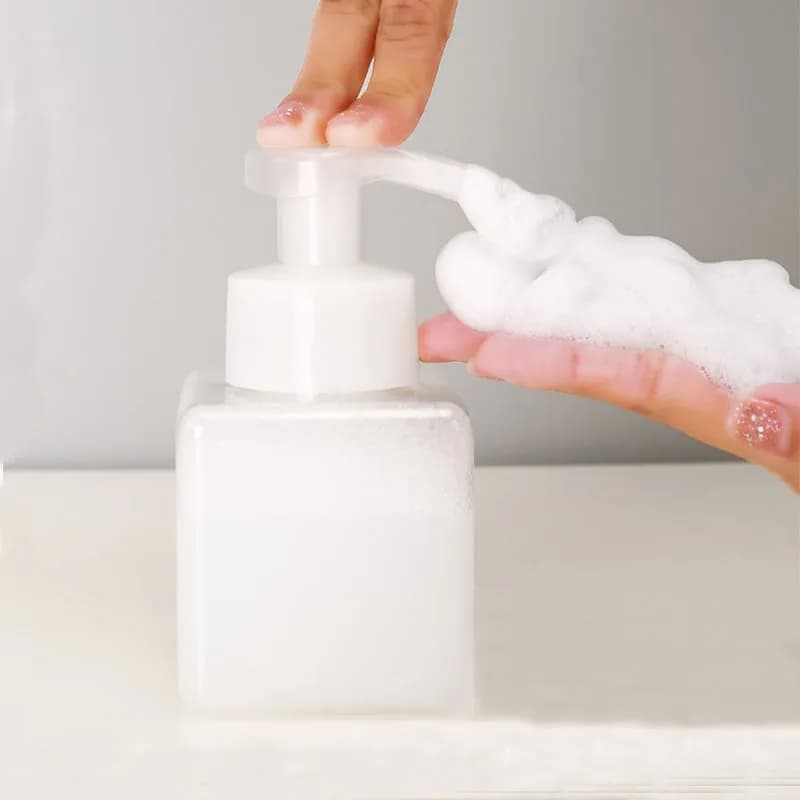 1-4 pezzi bagno pressa tipo bottiglia schiumogena dispenser schiuma a mano bottiglia vuota detergente viso gel doccia domestico da viaggio portatile