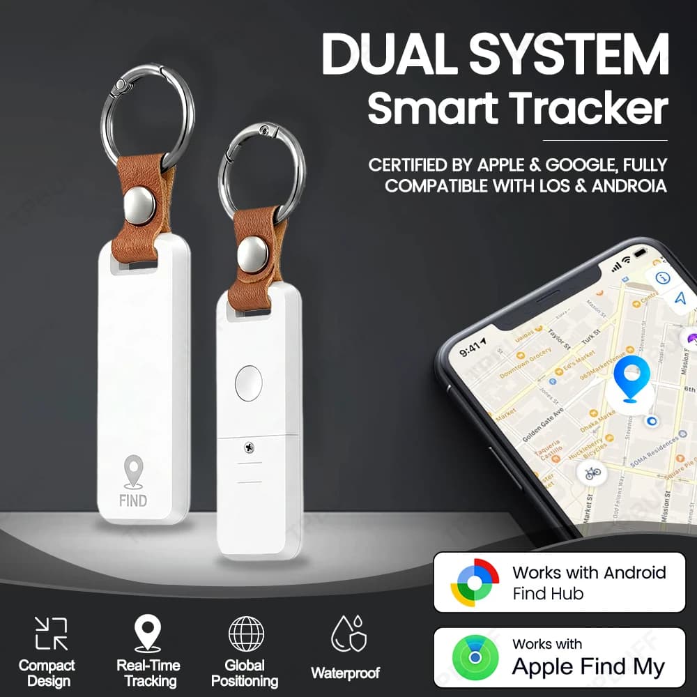 Dual-System Smart Location Tracker For IOS & Android Phones Work With Google's Find Hub App Key Finder Smart Google airtag