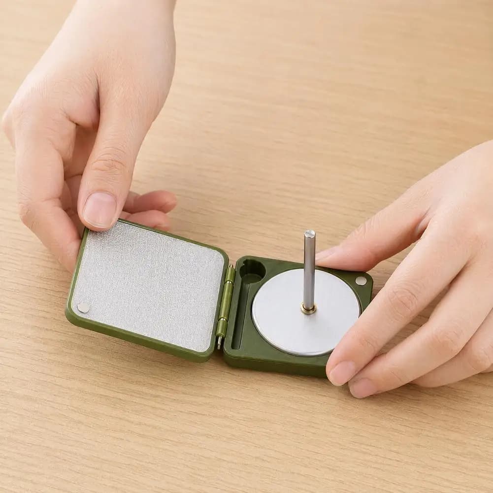 Yarn Holder Crochet Yarn Holder Portable Yarn Spinner Box Rotating Foldable Crochet Holder Double Winder Accessory for Knitting