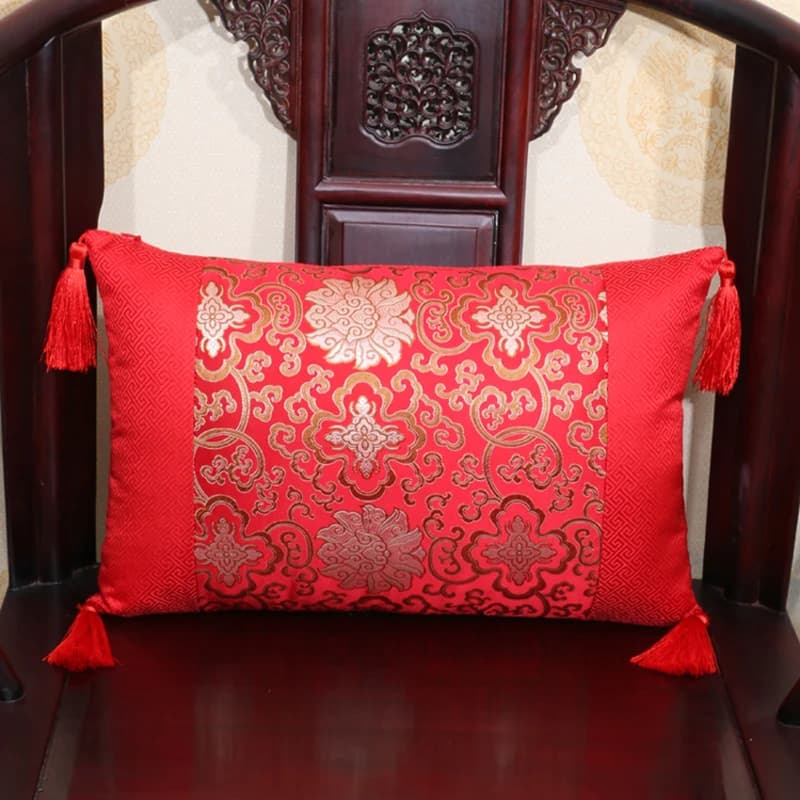 Cuscino in Seta Nuvola Stile Classico Cinese, Supporto Lombare per Sedia da Ufficio, Cuscino per Letto, Cuscino per Auto, Fodera per Cuscino, Cuscino Decorativo per la Casa