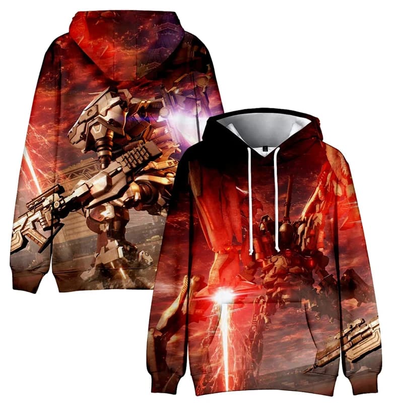 Gioco blindato Core VI fuochi di felpe grafiche Rubicon Harajuku Fashion Cartoon felpe con stampa 3D per uomo abbigliamento Kid Boy Tops