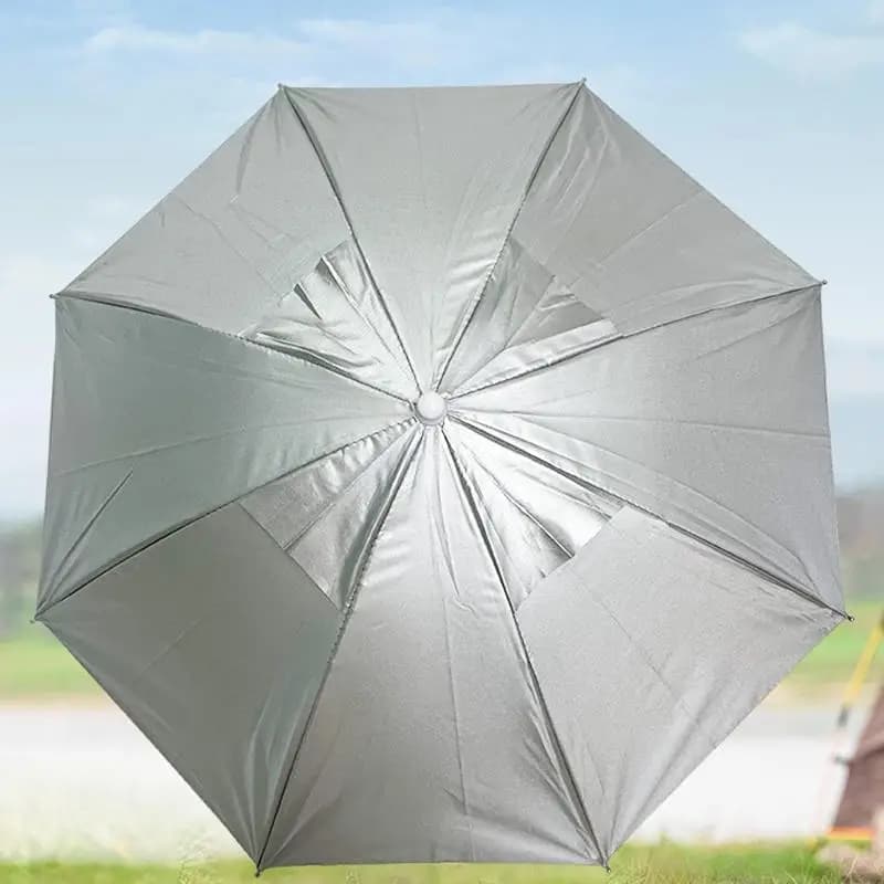 Cappello Ombrello Portatile Unisex Pieghevole per Pesca e Campeggio, Impermeabile, Protezione Solare, Copricapo da Spiaggia