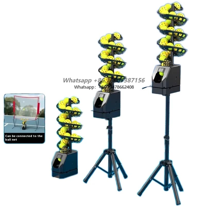 Macchina Professionale Portatile e Resistente per il Lancio di Palline con Telecomando, Attrezzatura per Allenamento Tennis Self-Service OEM Lus001