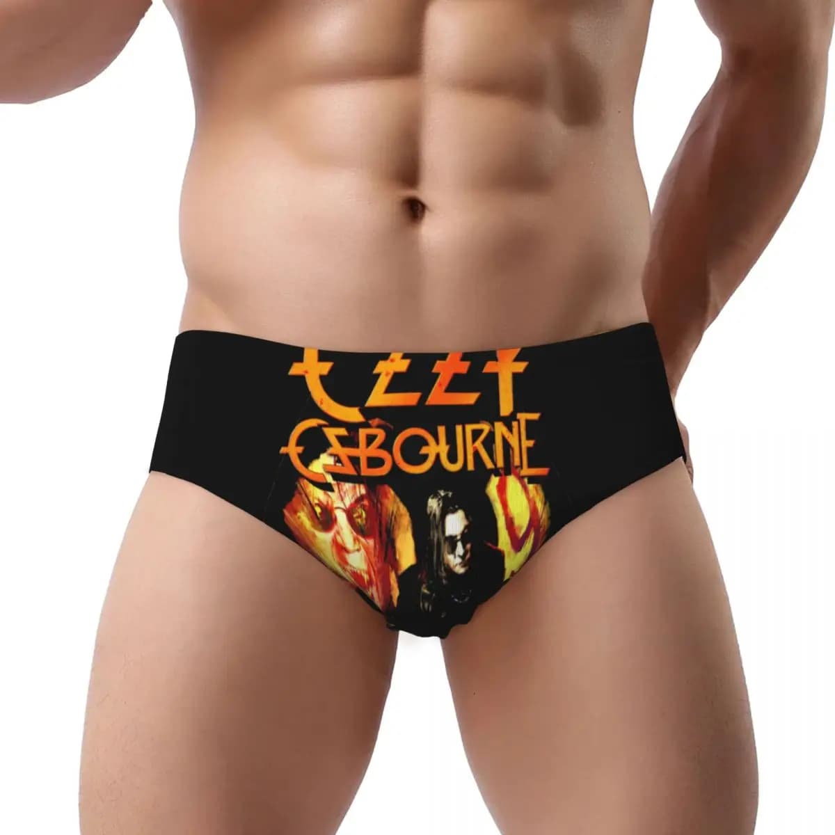 Mutande da uomo morbide personalizzate Ozzy Osbourne British Rock Heavy Metal Singer da uomo