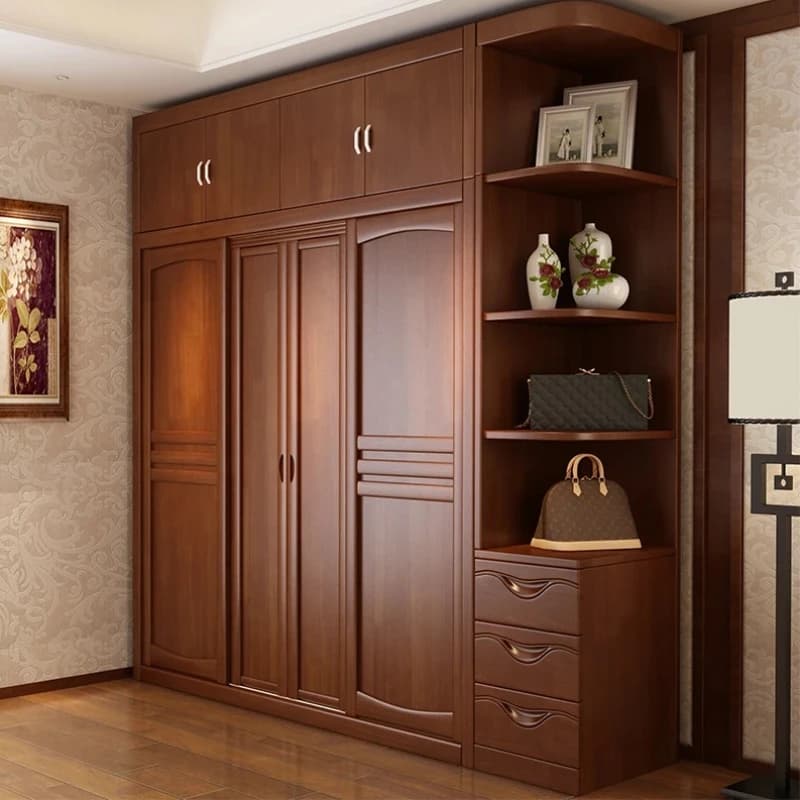 Storage Wooden Wardrobe Luxury Doors Modern Cabinet Open Closets Wardrobes Shelves Drawers Armadio Camera Da Letto Furniture