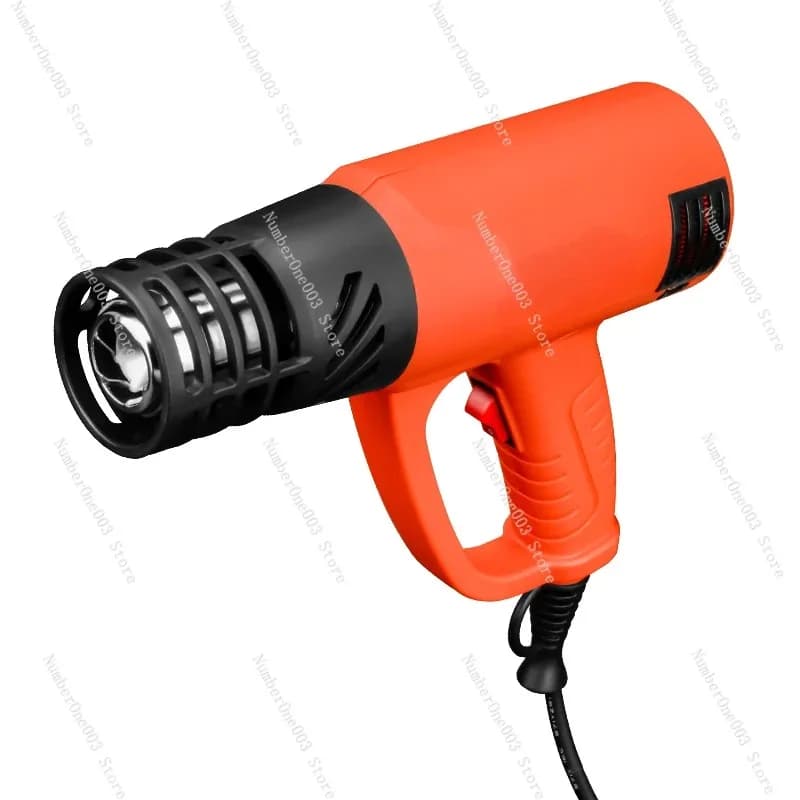 Piccola pistola per asciugatura con controllo della temperatura per tubi termorestringenti, pellicola termorestringente, asciugatura dei capelli e cottura in auto