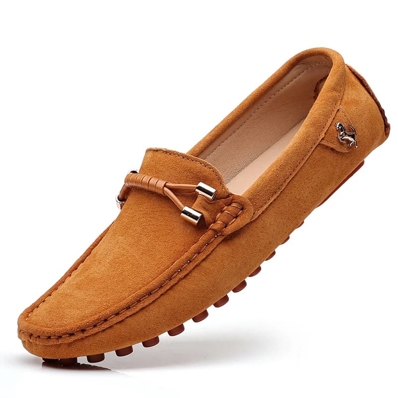 Scarpe casual slip-on estive da uomo Stilista in pelle scamosciata marrone Mocassini da uomo Mocassini da uomo leggeri Scarpe da guida antiscivolo
