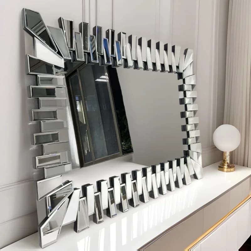 European Light Luxury, Mirror Glass Dressing, Makeup, Wall Bathroom Mirror, Hanging Mirror, Wall