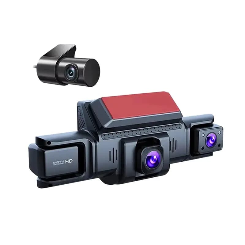 Dash Cam WiFi B44C Front and Rear 1080P 4 Channels with APP Control, Retromarcia Display, Detection Collisions and Monitoring Parking 24H