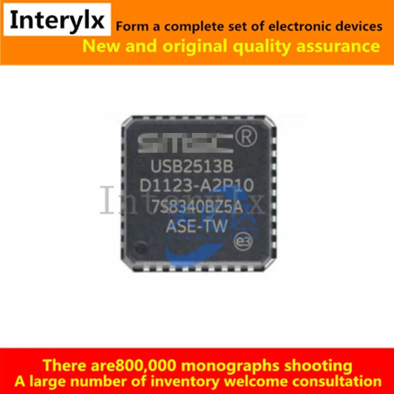 10 Pz/lotto USB2513B-AEZG USB2513B-AEZ USB2513B-AE USB2513B-A USB2513B IC USB 2.0 3 PORTE HUB CTLR 36QFN