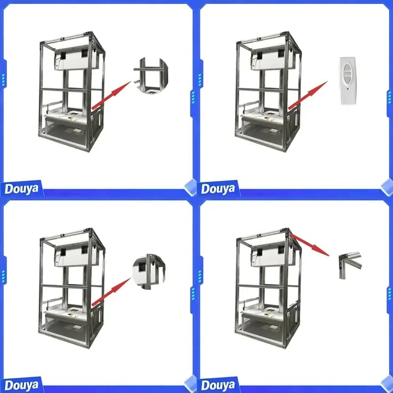 Factory Aluminium LED Screen Camera Drop Down Motorized Projector Lift Hanger Hidden Ceiling Mount with Remote Control
