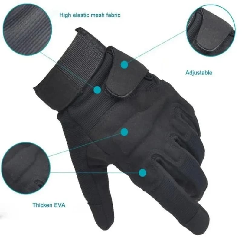 Guanti Tattici da Caccia, Equitazione, Ciclismo, Arrampicata, Paintball, Tiro Z906, Sci, Guanti Integrali da Moto