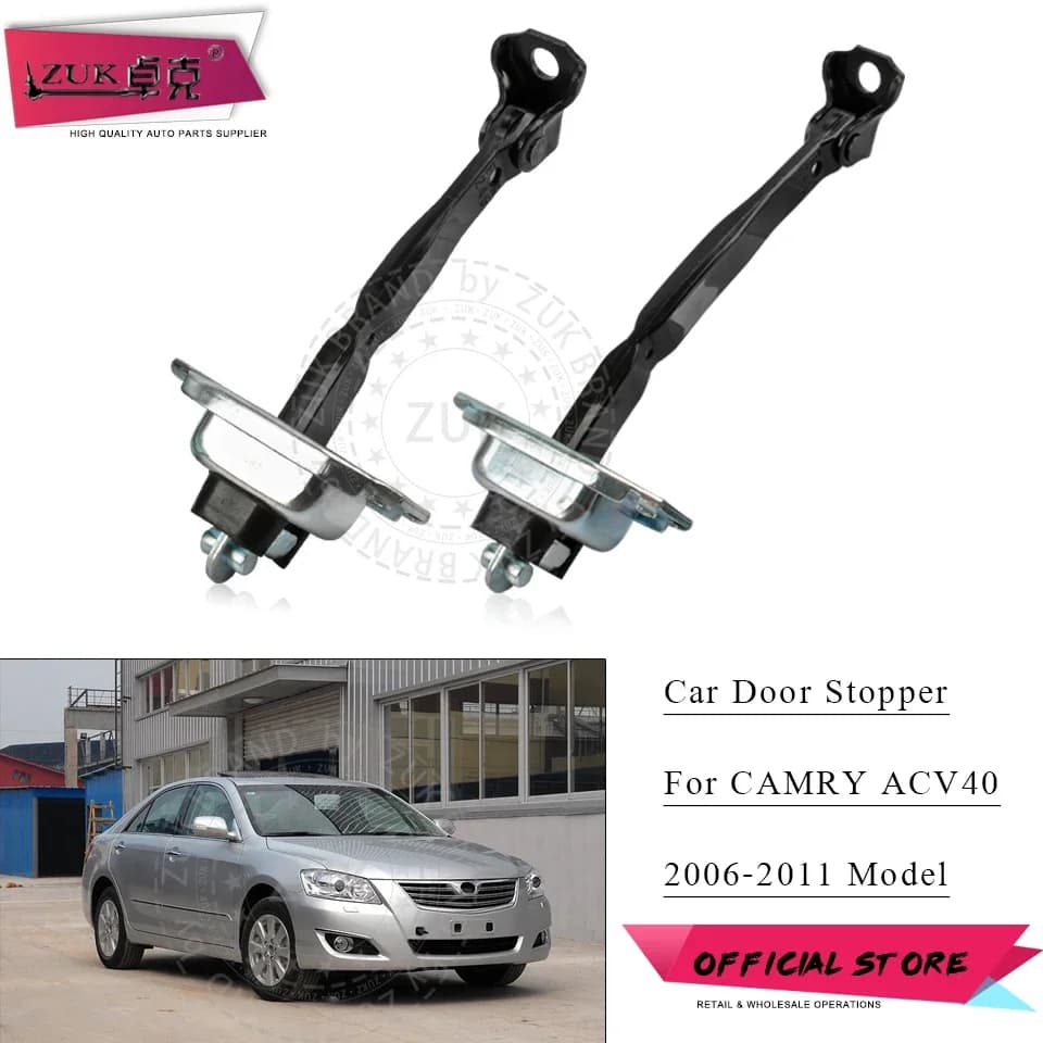 ZUK Car Door Checker Stopper Door-Check Strap Hinge Arm Opening Stay Holder For TOYOTA CAMRY ACV40 2006 2007 2008 2009 2010 2011