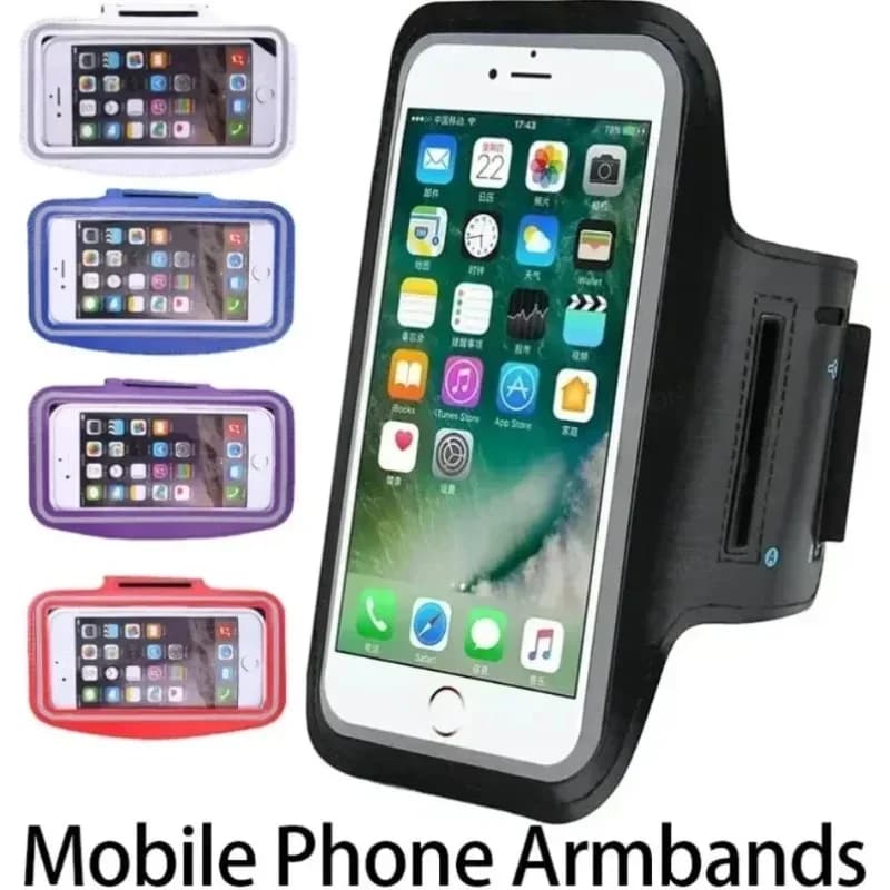 Sports Running Phone Armband Touch Screen Breathable With Key Pocket For iPhone 12-17 Pro Max For Android Gym Jogging Daily Use
