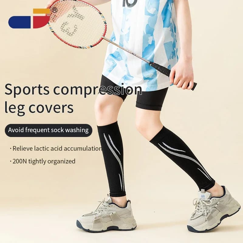 Scaldamuscoli a compressione sportiva professionale Corsa Fitness Corda per saltare Scaldamuscoli lunghi Calzini a compressione per polpacci Maniche all'ingrosso