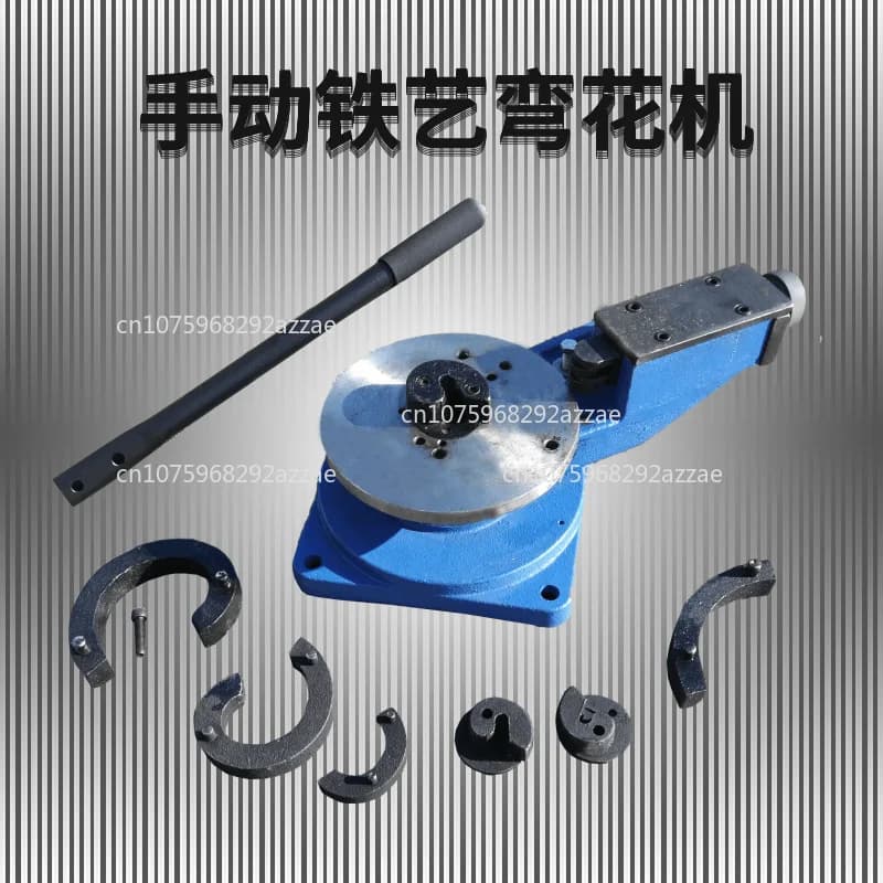 Supply Manual Flower Folding Machine Iron Art Equipment Metal Ribbon Machine C-shaped flower scale bending machine