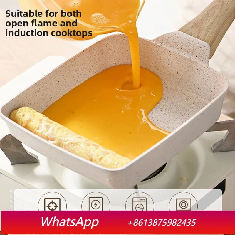 Yjq Yuzi Mini non-stick pan for boiled eggs and square fries