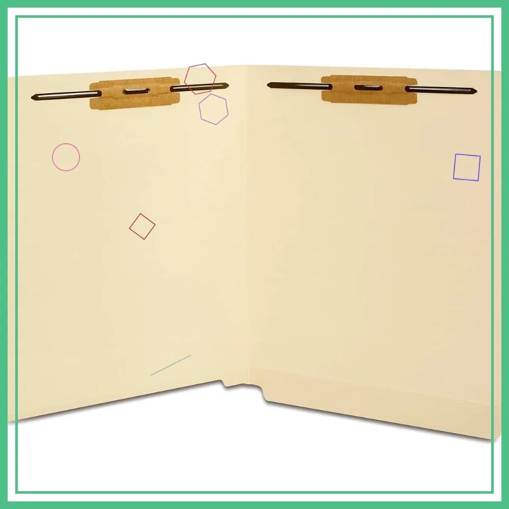 Cartelle portadocumenti Manila con chiusura a strappo, formato Letter, confezione da 50, carta resistente, rinforzate