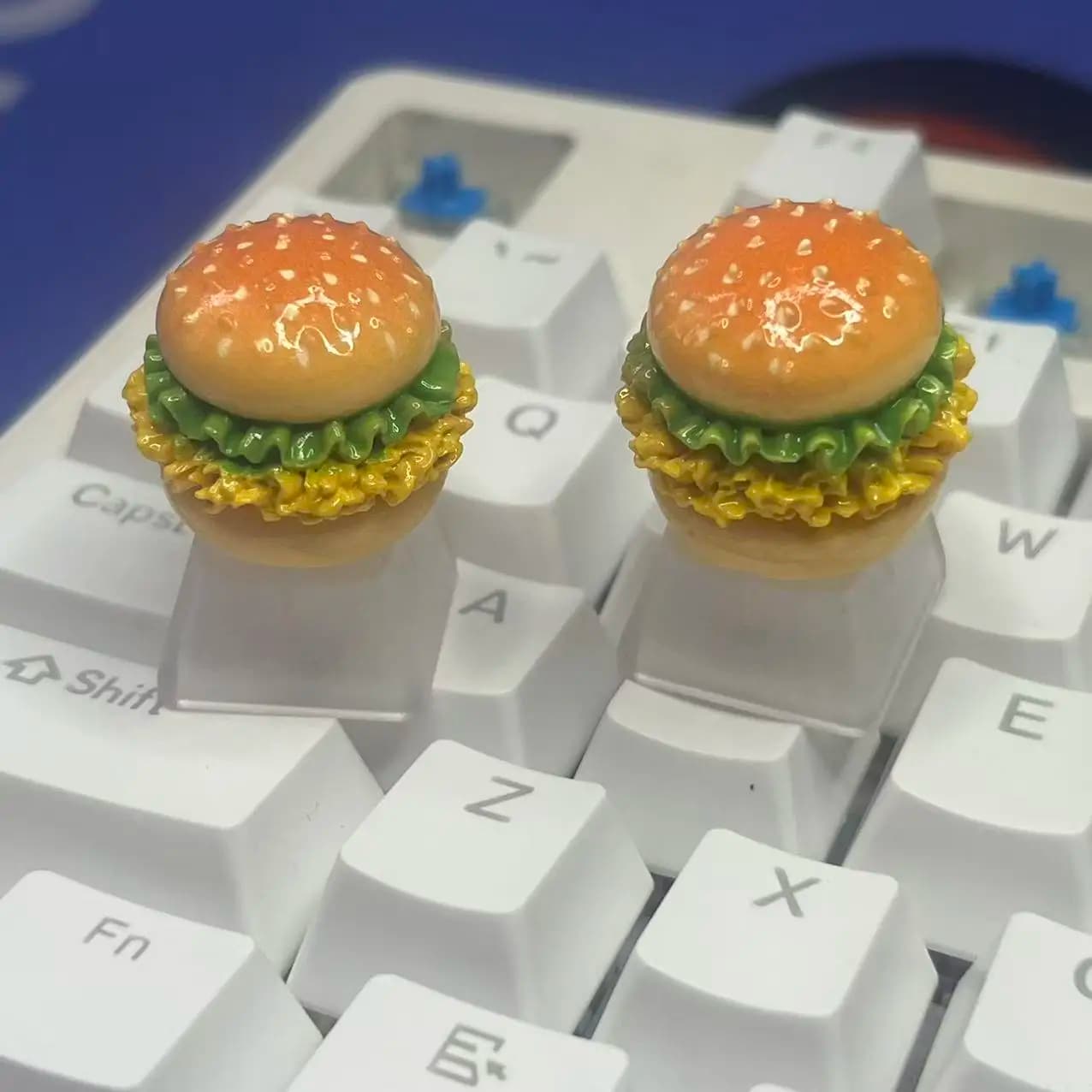 Cibo creativo hamburger keycap cartone animato gioco di animazione tastiera meccanica ESC tastiera traslucida keycap sostitutivo