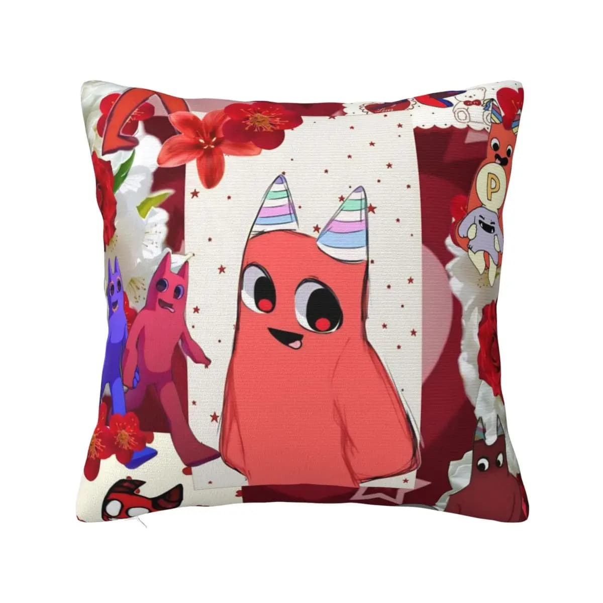 Garten Of Banban Pillowcase Polyester Cushion Cover Decorative Horror Game Throw Pillow Case Cover Home Square 45*45cm