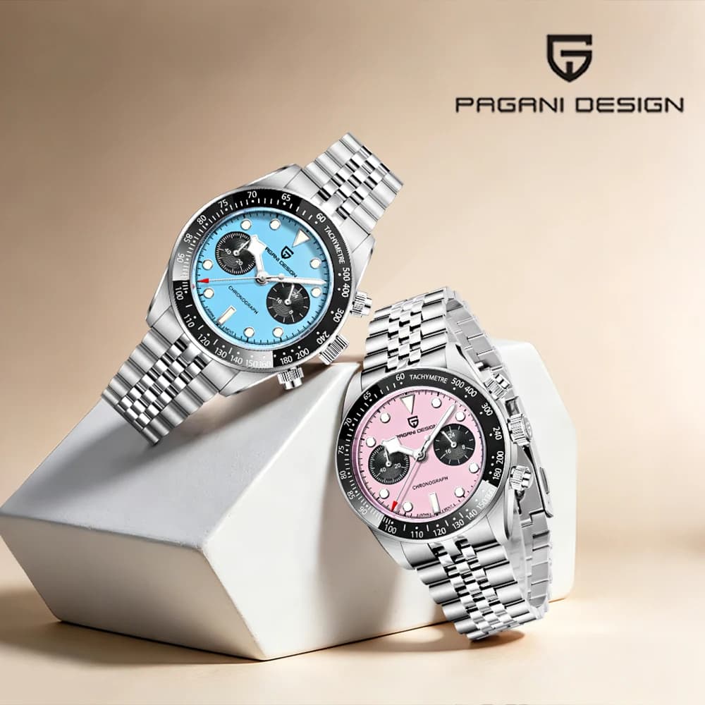 2026Pagani design men's watches casual all-match quartz men's watch VK34 chronograph fashion sapphire waterproof watches for men