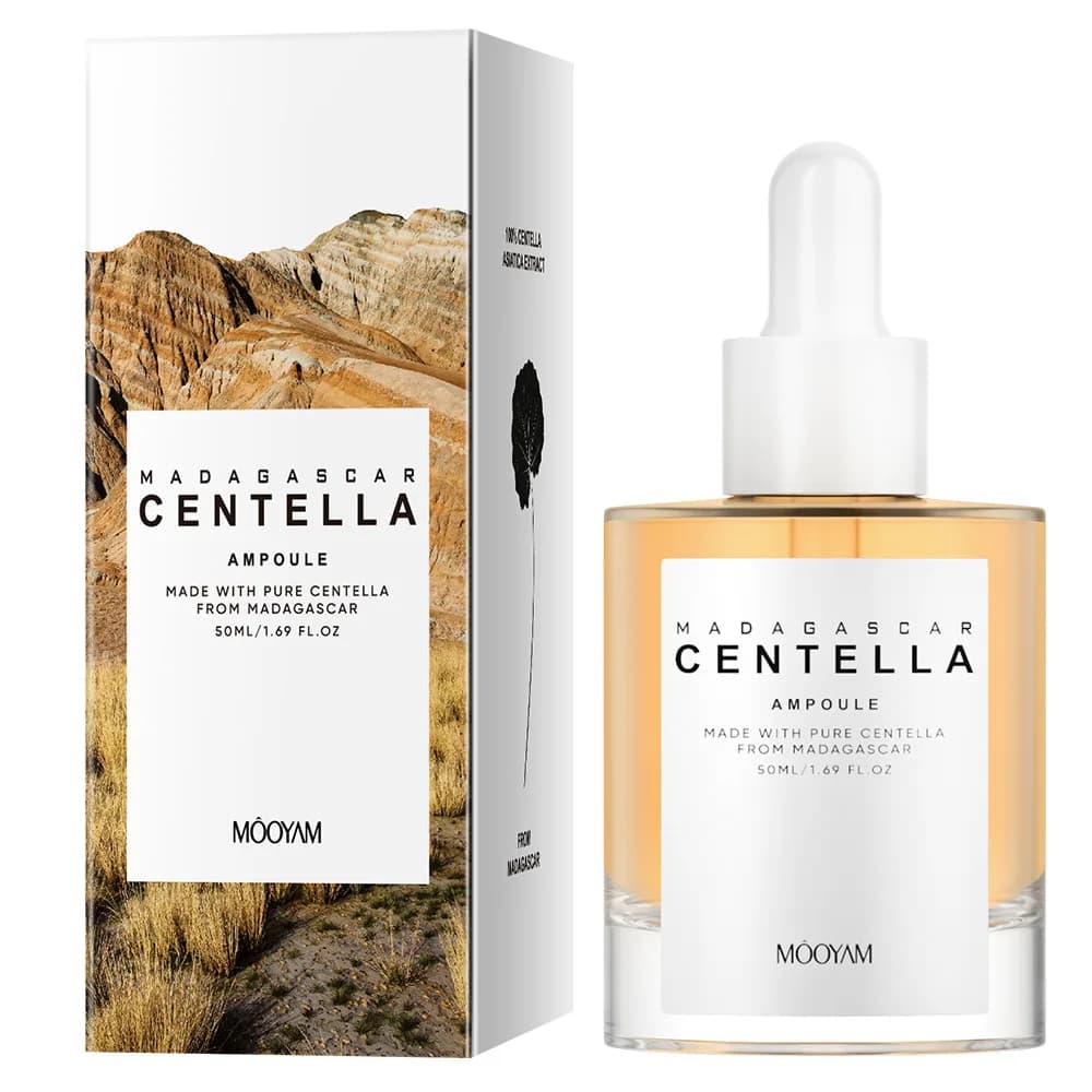 Madagascar Centella Asiatica Glow Essence Niacinamide idratante efficace per la cura della pelle Cura dei pori per una fiala per pelli sensibili