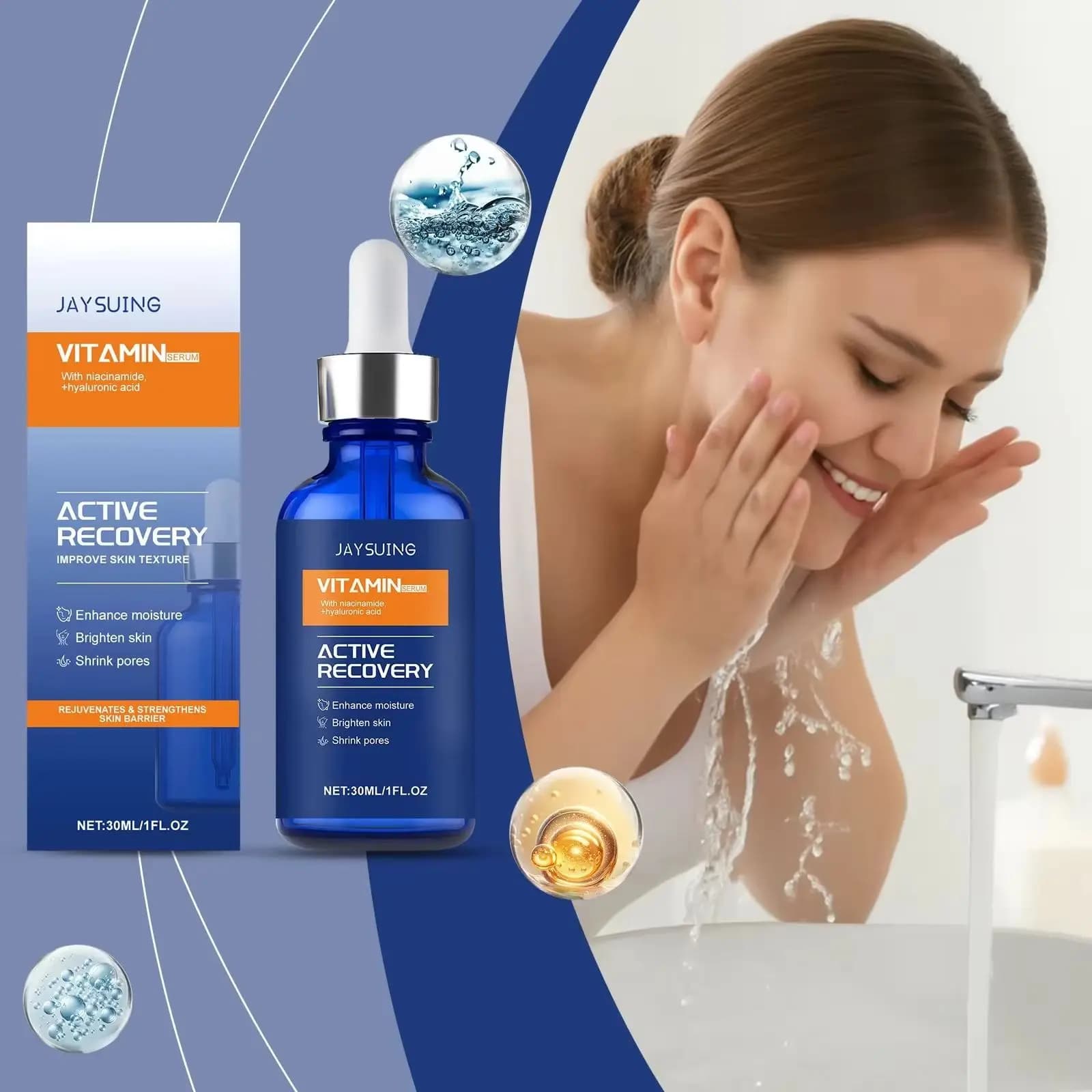 Serum to vitamin C for facial clearing Niacinamide Hyaluronic Acid Removal Dark Spots Bright skin Hydrating Anti-wrinkle Essence