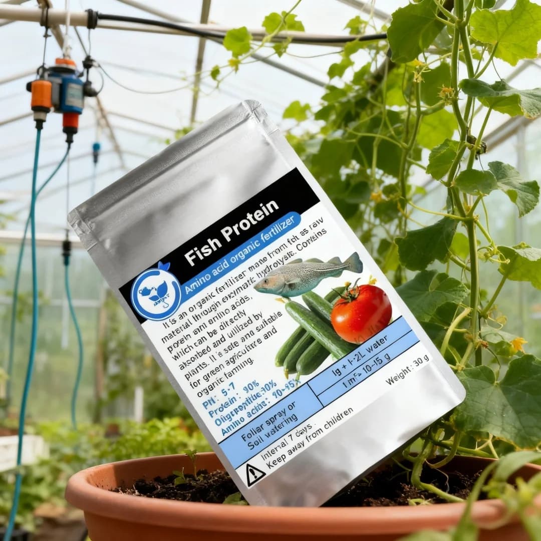 30g Fish Protein Fertilizer Pure Cod Extract for Plant Nutrition & Growth Boost Organic Plant For Stronger Roots & Foliage