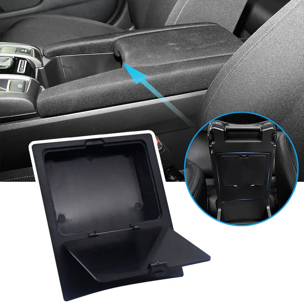 1pc Auto Center Console Scomparto Organizzatore per Honda Civic 10 Anni 2017-2021 Bracciolo Staffa per Auto Scatola di Immagazzinaggio Nascosta