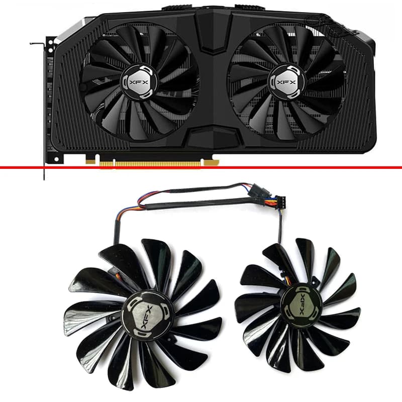 NUOVA Ventola Di Raffreddamento 95mm 4pin FDC10U12S9-C CF1010U12S Per XFX Radeon RX 5600 5700 XT RAW II Ventola della scheda video grafica