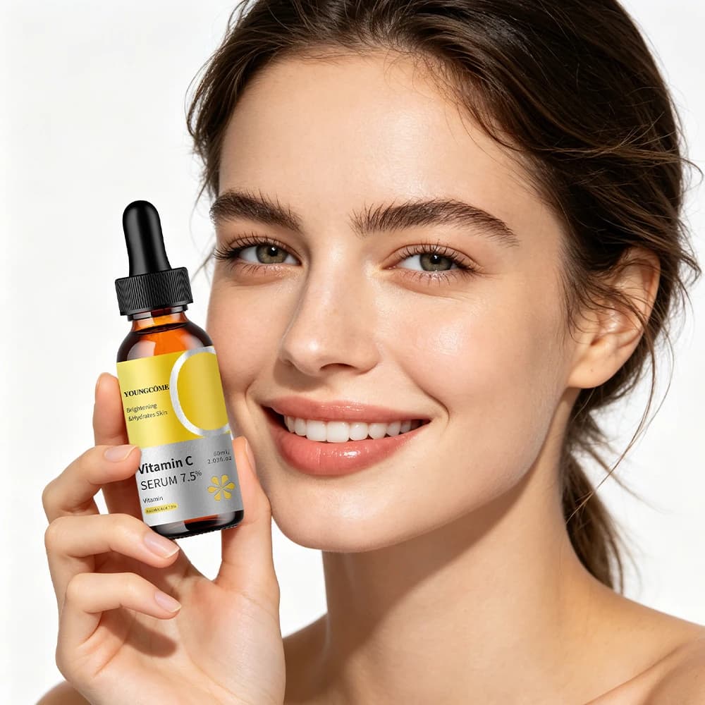 YOUNGCOME Vitamin C Serum Hydrating Facial Serum Lightweight Fast Absorbing Formula With Hyaluronic Acid For All Skin Types