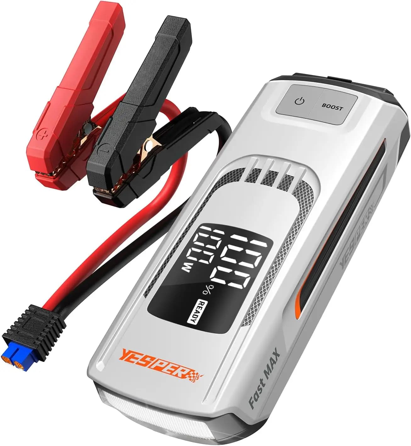 Avviatore di emergenza a carica rapida Boost 4120A 27000mAh con pompa di gonfiaggio batteria per auto per motori fino a benzina da 8 litri o diesel da 10 litri