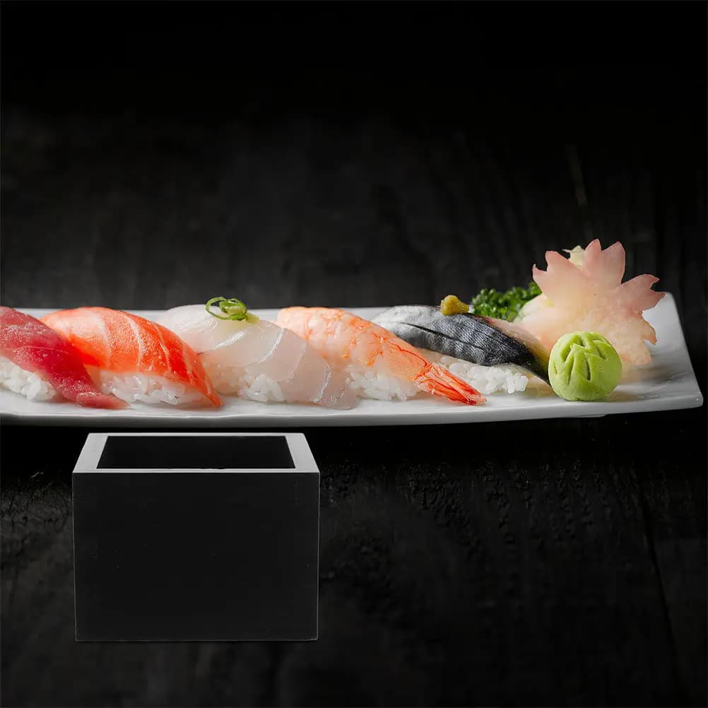 3Pcs Japanese Saki Cups Square Wooden Design Elegant Storage Box Included Versatile Use Sushi Bars Home Entertaining Wooden Tea