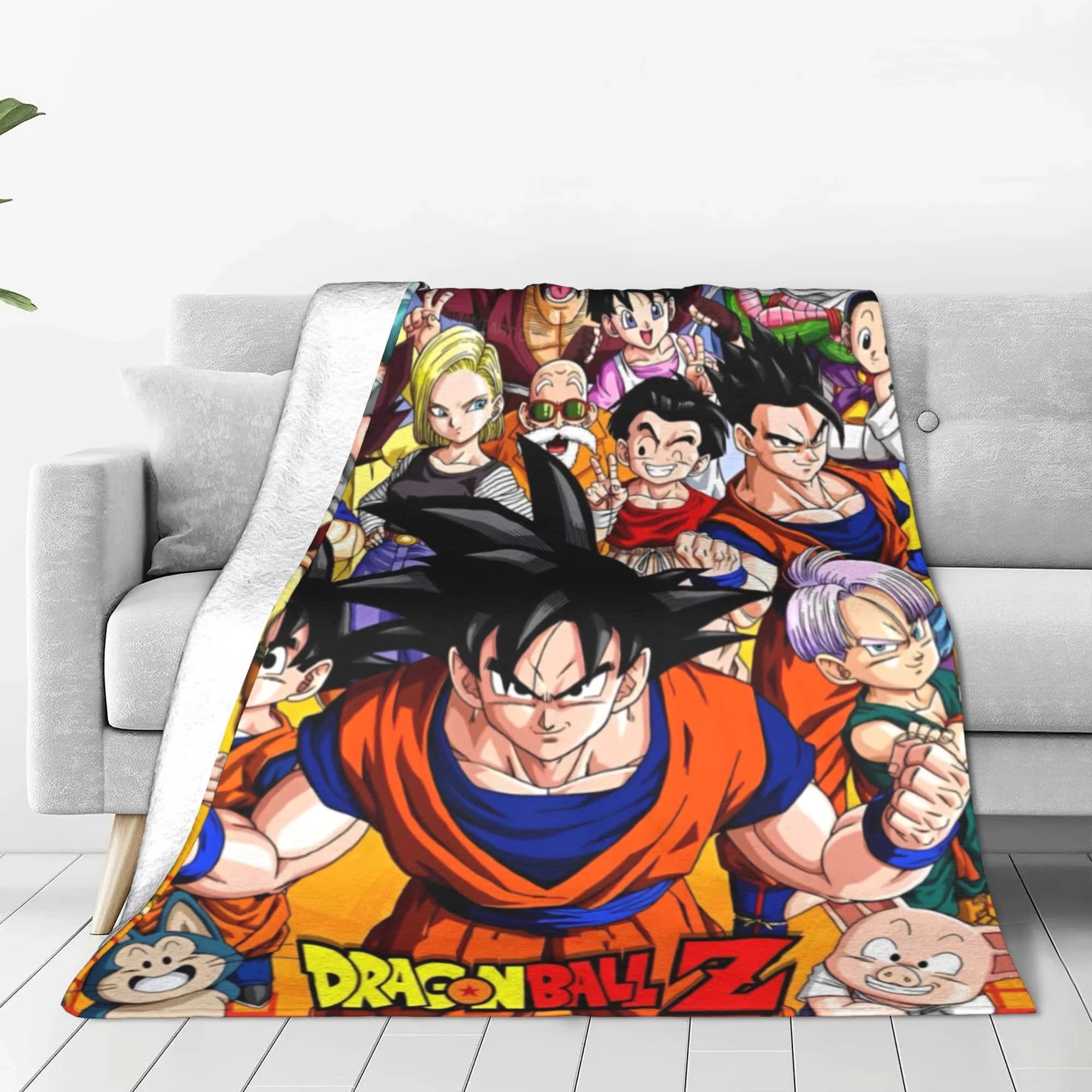 Covered Dragon Ball with Motivo Anime Goku, Morbida Bedcover, Bedroom Quilt, Custom Air Conditioning