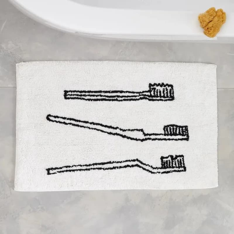 Semplice lettera cartone animato tappetino per la casa imitazione cashmere addensato morbido camera da letto porta tappetino bagno assorbente tappeto antiscivolo