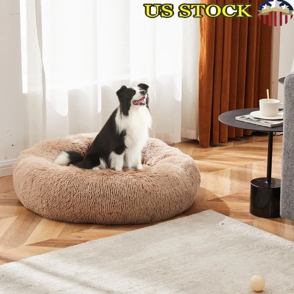 Bed for cats round orthopaedic Pet Sofa Antiskid Washable Indoor Mat Durable Plush Soft for sleeping Rest space