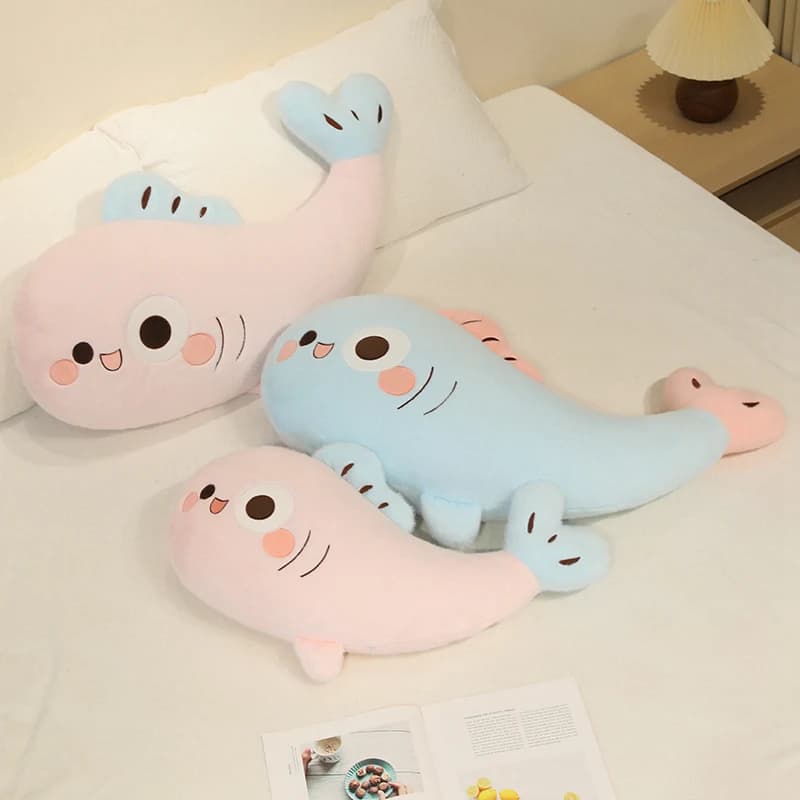 40/60cm Cartoon Fish Plush Toys Stuffed Soft Lovely Sea Animal Dolls Cute Fish Pillow for Children Kids Birthday Xmas Gifts