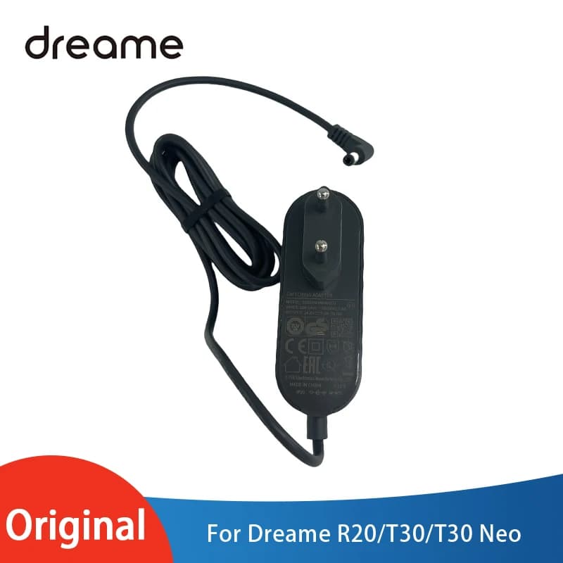 Adattatore di alimentazione con spina europea per aspirapolvere portatile wireless Dreame Dreame R20/T30/T30 Neo Charger pezzi di ricambio di ricambio