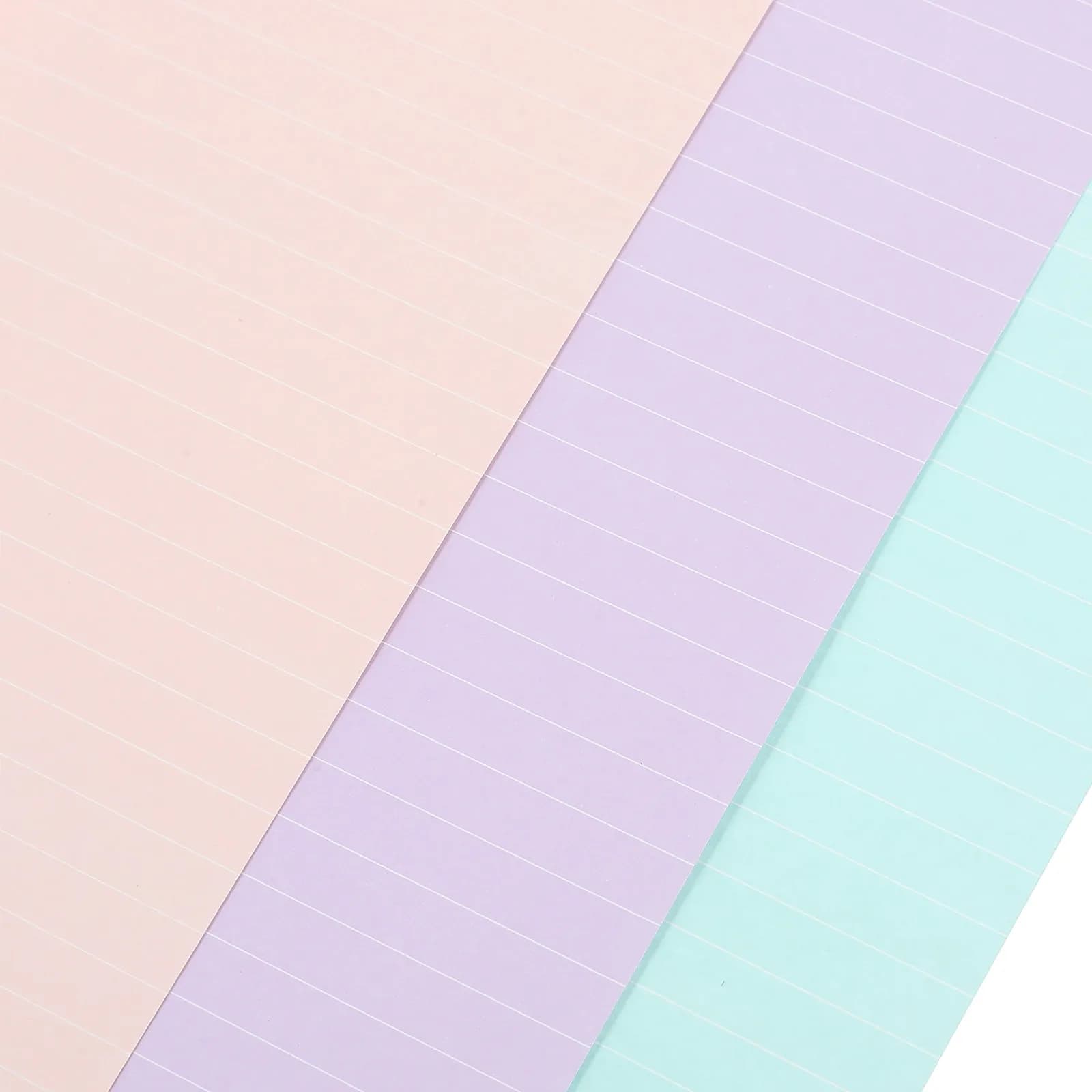 3 Libri di Ricambio per Quaderno, Fogli Staccabili, Carta per Rilegatura a Fogli Mobili, Inserti per Quaderno a Scrittura Fluida, Ricariche per Planner, Carta di Ricambio per Blocco Note