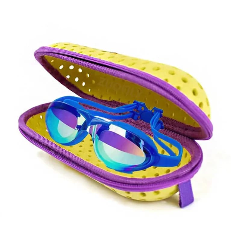 Summer Swim Goggles Protective Cover Soft Swimming Goggles Protective Box Drainage Hole Portable Goggles Protective Cover