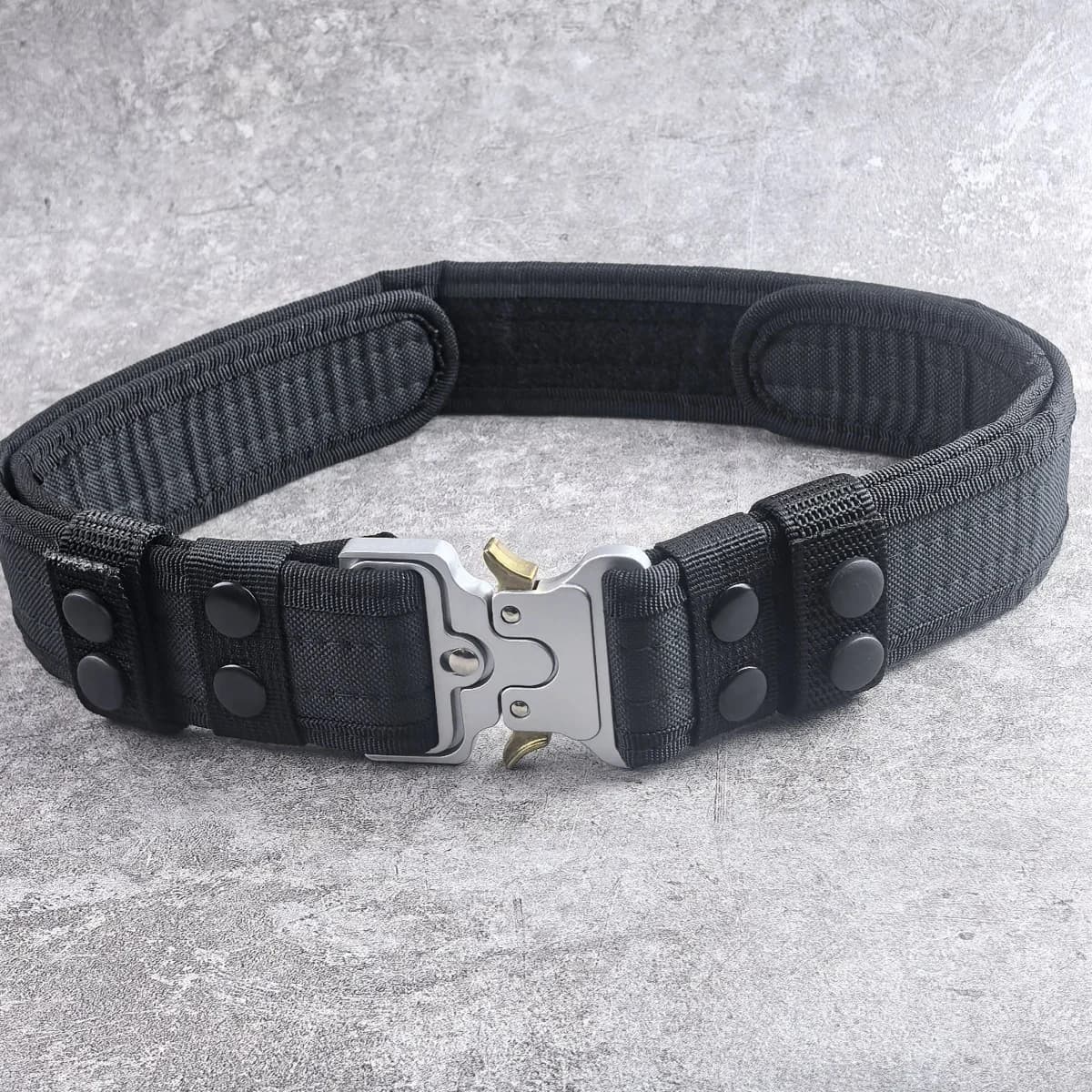 Tactical Metal Belt Velcro Outdoor Mountaineering Camping Military Training Belt Duty Oxford Cloth Multi functional Belt
