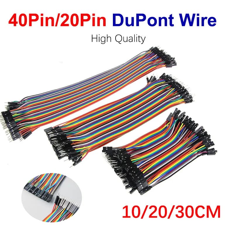 Kit di cavi Dupont Jumper Wire, 10CM 20CM 30CM maschio a maschio, maschio a femmina, femmina a femmina per Kit di cavi Jumper fai da te arduino