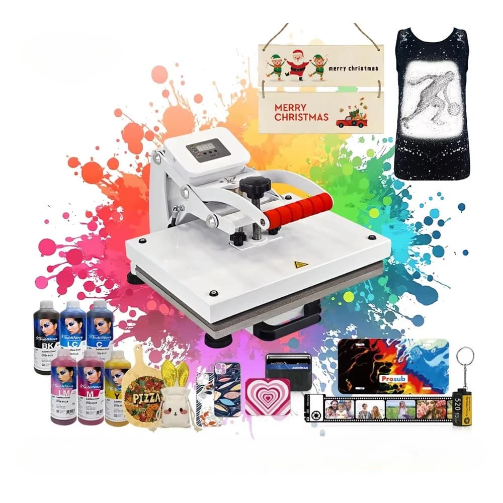 Pressa a Caldo Automatica Magnetica 2D Subbank per Sublimazione su Magliette, Cover per Telefoni, Puzzle e Tappetini per Mouse