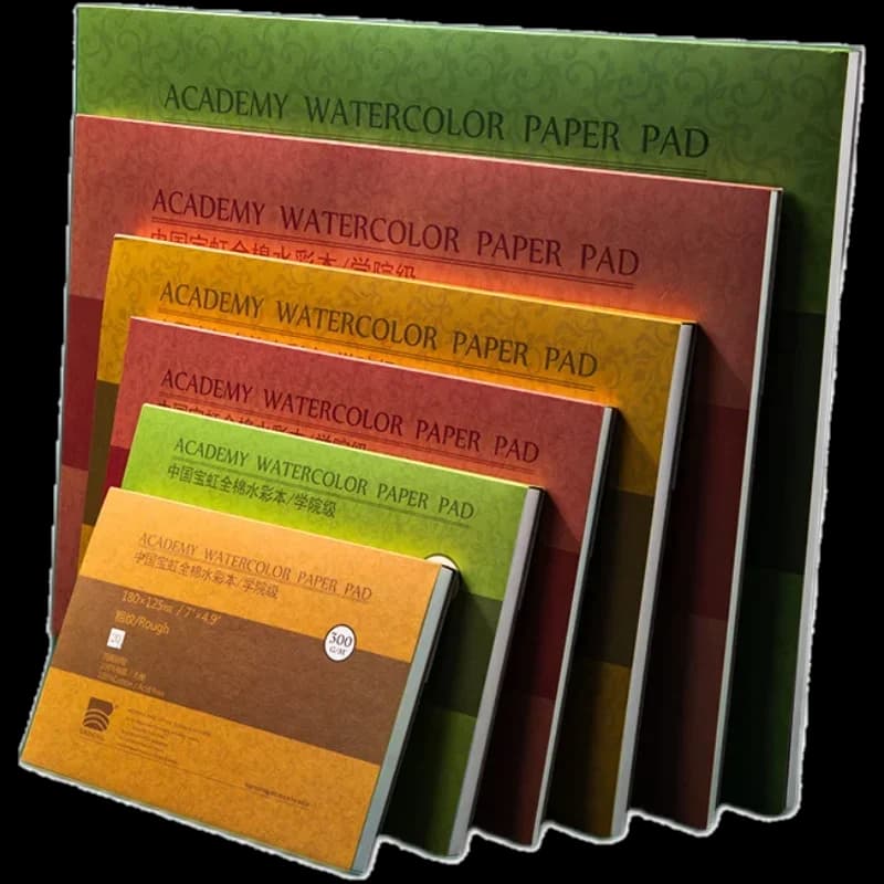 20sheet Watercolor Sketchbook Paper Cotton 300g 32k 16k 8k 4k A3 A4 A5 Artist Water Color Drawing Paper Sealing Pad Art Supplies