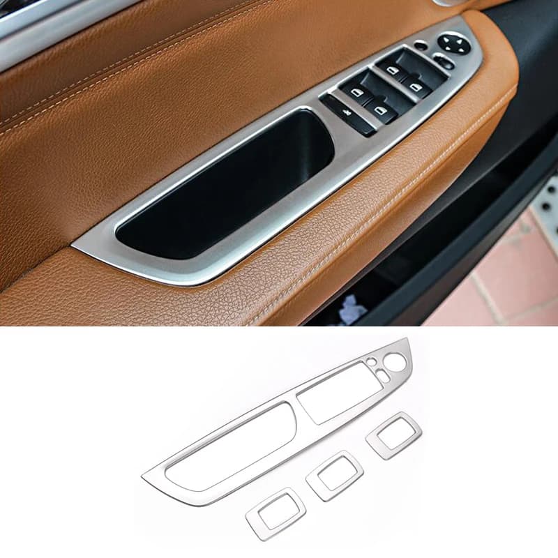 For BMW X5 X6 E70 E71 Interior Accessories Auto Trim Drive left Window Switch Button Cover Panel Frame Wall decal Car Styling